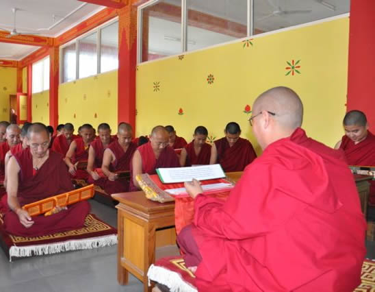 Monks at the Sakya Institute of Vajrayana