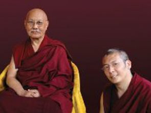 Luding Khenpo with HE Luding Khenchen Rinpoche